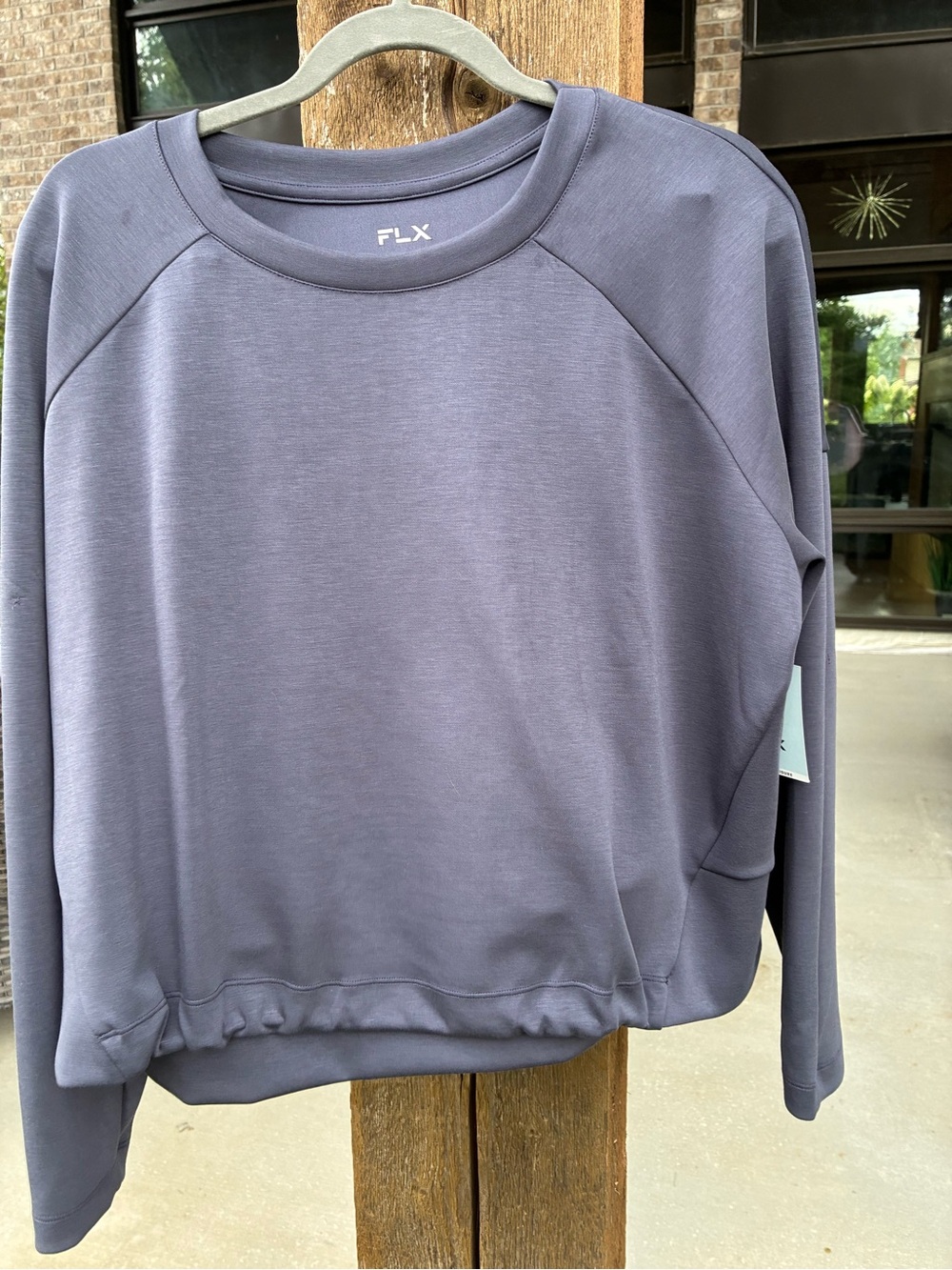 FLX Women's Crewneck Sweatshirt in Slate Blue